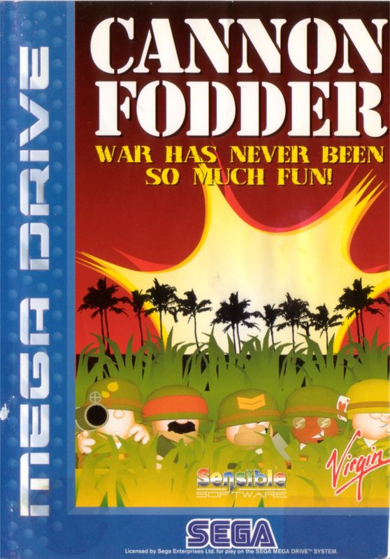 Cannon Fodder box art for Sega Mega Drive